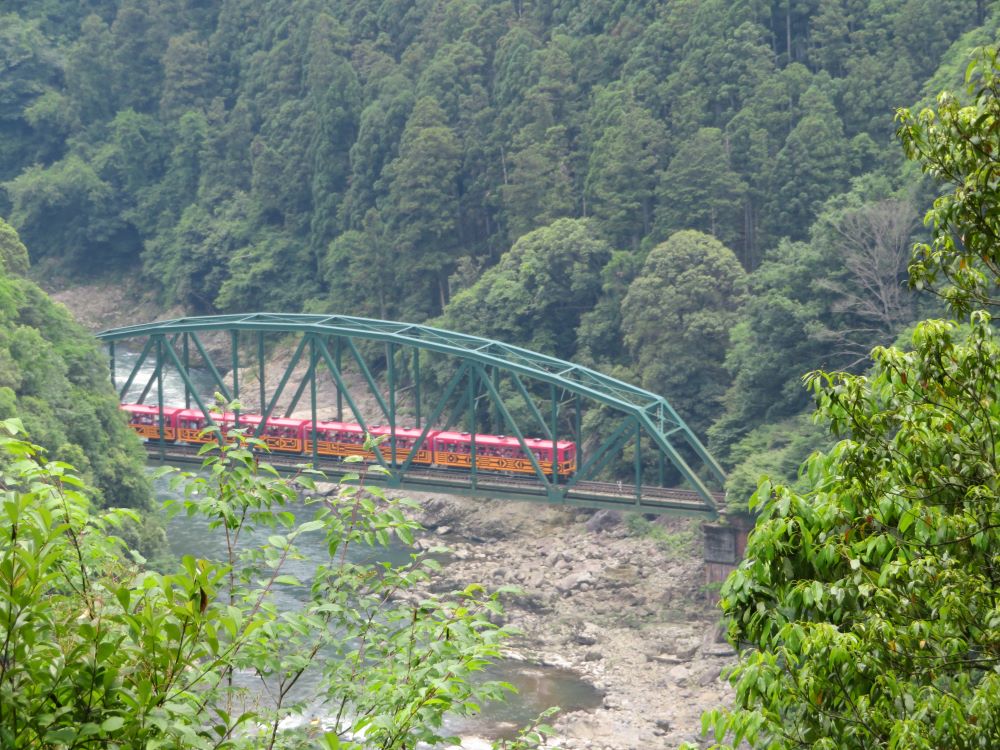 Walking from Hozukyo to Arashiyama