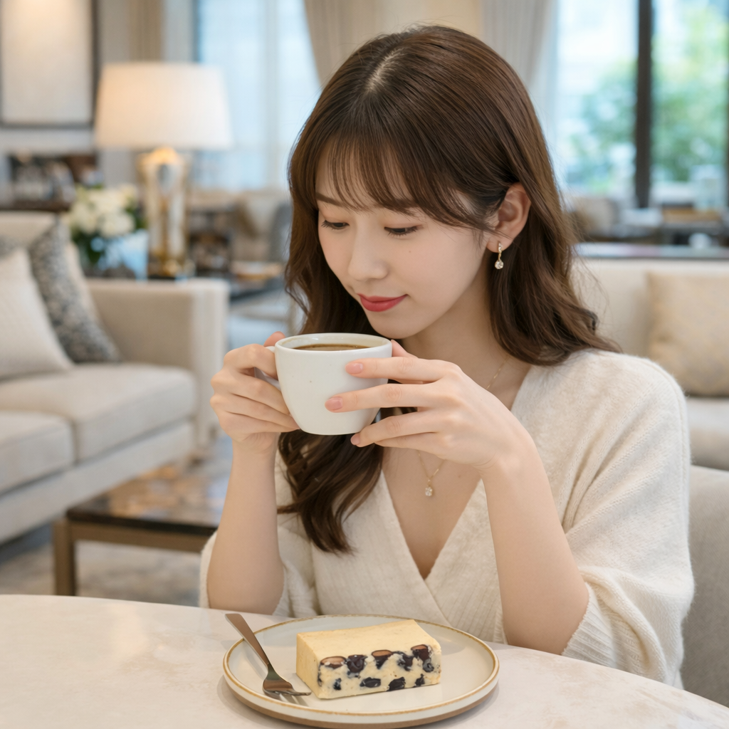 1切れで十分、という設計。京峰石チーズテリーヌの“濃厚さ”の話