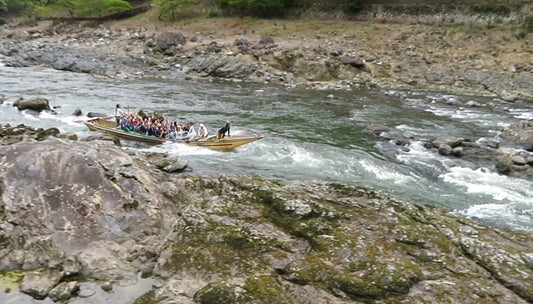 保津川下りの風景｜渓谷をゆっくり下る静かな時間（自然音）｜Hozugawa River Boat Ride, Kyoto